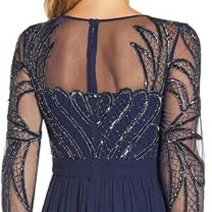 Adrianna Papell Women's Beaded Bodice Gown/Dress